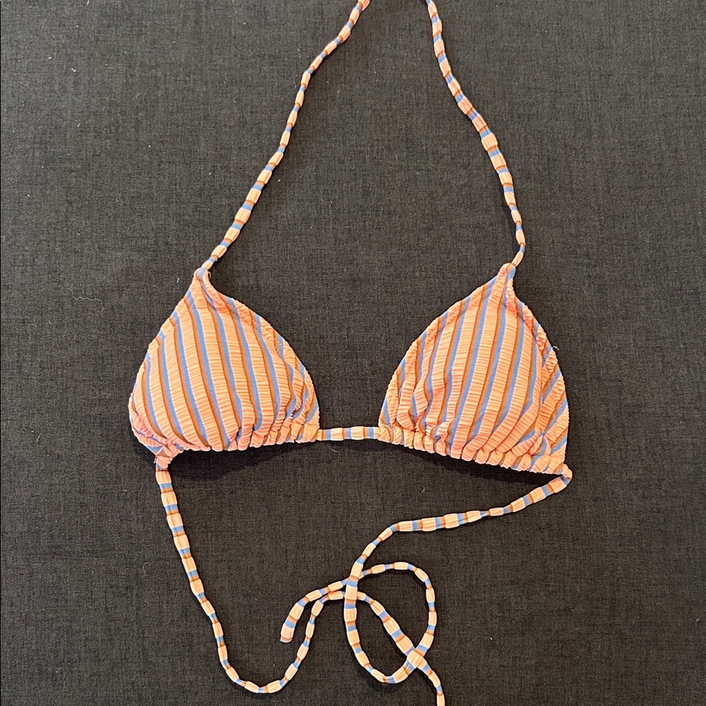 Billabong Striped Triangle Bikini Top
